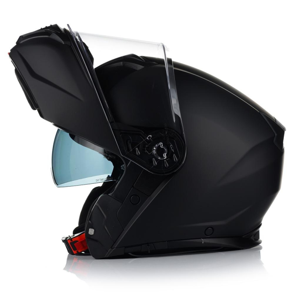 Klapphelm - VITO PRATO - schwarz-matt